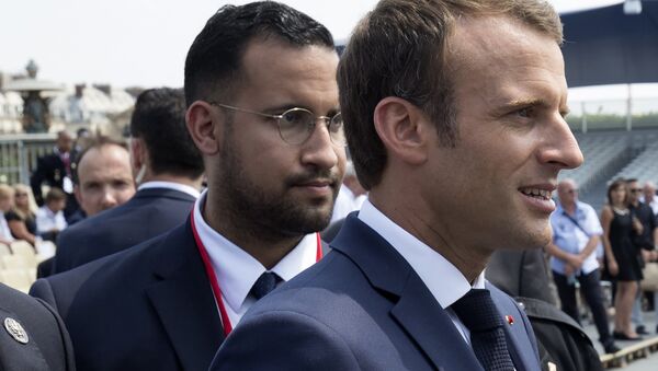 Emmanuel Macron et Alexandre Benalla - Sputnik Afrique