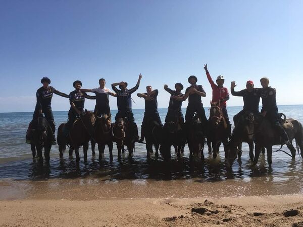 L'Equipe de France de kok-boru qui a participé aux World Nomad Games 2018  - Sputnik Afrique