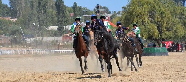 L’equipe de France lors de son premier match de kok-boru face au Bachkortostan - Sputnik Afrique