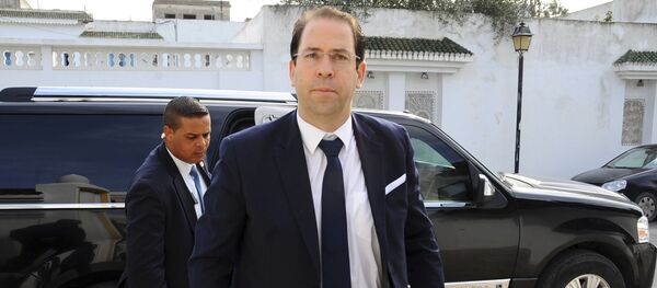 Le chef du gouvernement tunisien Youssef Chahed Le chef du gouvernement tunisien Youssef Chahed - Sputnik Afrique