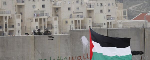Protestataires palestiniens près de Ramallah - Sputnik Afrique