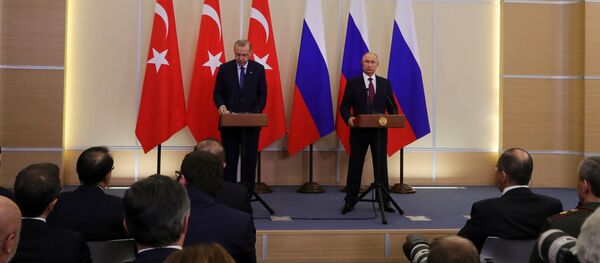 Президент РФ В. Путин встретился с президентом Турции Р. Т. Эрдоганом - Sputnik Afrique