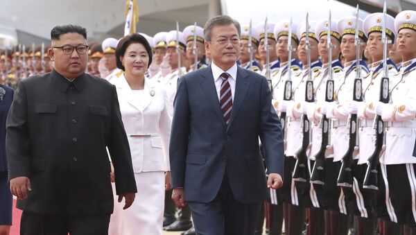Le Président sud-coréen en Corée du Nord - Sputnik Afrique