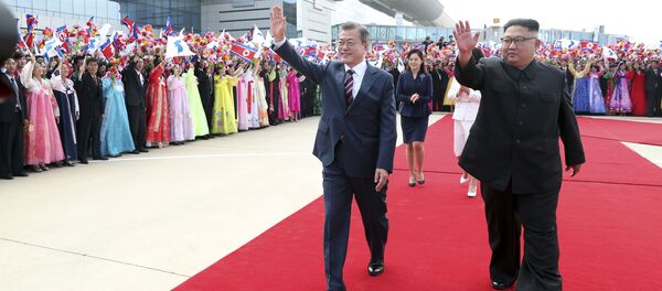 La visite du Président de la République de Corée Moon Jae-in en Corée du Nord - Sputnik Afrique