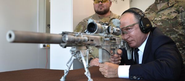 Президент РФ В. Путин посетил парк Патриот - Sputnik Afrique