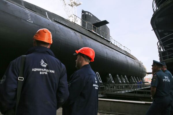 Mise à l’eau du sous-marin Kronstadt - Sputnik Afrique