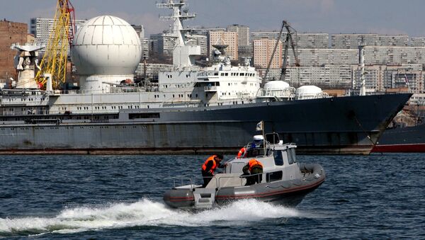 Le navire russe Maréchal Krylov à Vladivostok - Sputnik Afrique