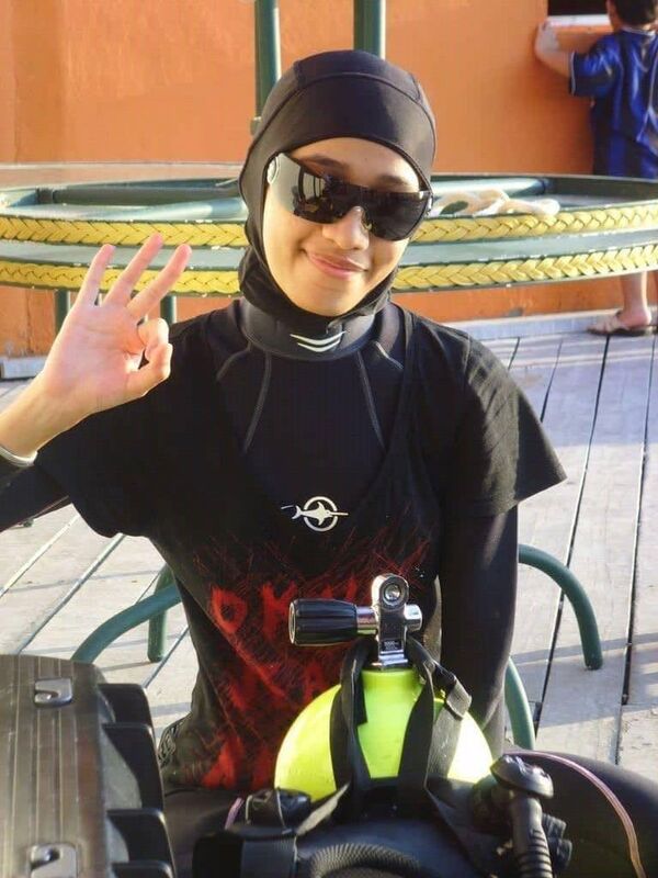 La plongeuse saoudienne Mariam Hamed Fardous  - Sputnik Afrique