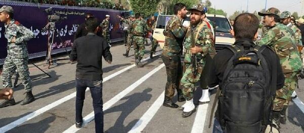 A general view of the attack during the military parade in Ahvaz, Iran September 22, 2018. - Sputnik Afrique