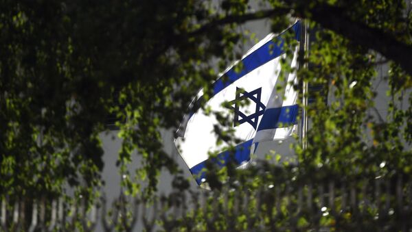 Israels Flagge über der Botschaft in Moskau - Sputnik Afrique