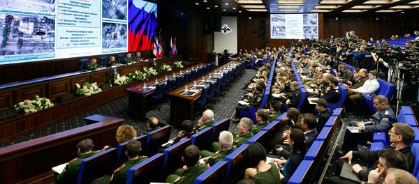 Брифинг Минобороны РФ. Архивное фото Брифинг Минобороны РФ. Архивное фото - Sputnik Afrique