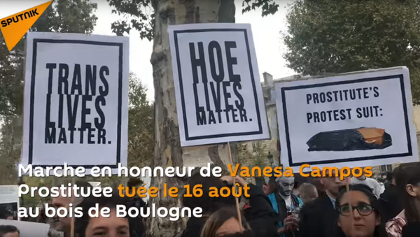 Marche pour Vanesa Campos, prostituée tuée au bois de Boulogne - Sputnik Afrique