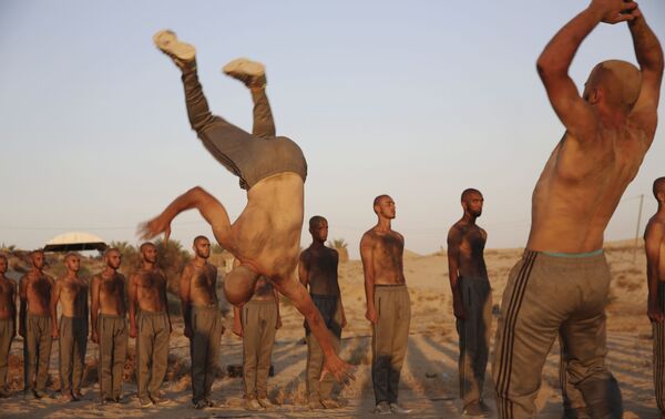 Les étudiants du collège de police de la bande de Gaza - Sputnik Afrique