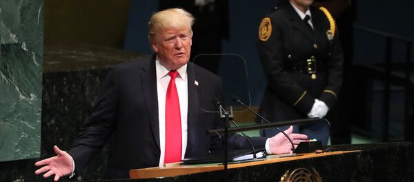 U.S. President Donald Trump addresses the 73rd session of the United Nations General Assembly at U.N. headquarters in New York, U.S., September 25, 2018 - Sputnik Afrique