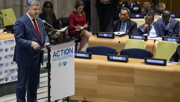 Piotr Porochenko lors de la 73e session de l'Assemblée générale de l'Onu - Sputnik Afrique