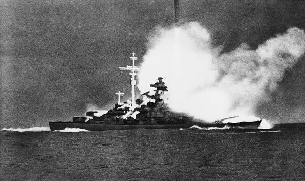 Le croiseur de ligne allemand Bismarck Le croiseur de ligne allemand Bismarck - Sputnik Afrique