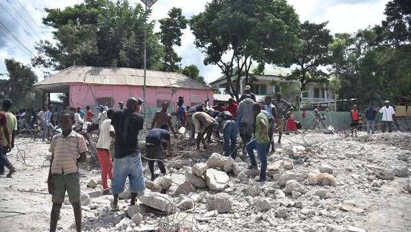 Conséquences du séisme qui a frappé Haïti le 7 octobre 2018 - Sputnik Afrique