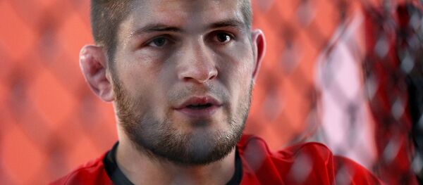 Тренировка бойца Хабиба Нурмагомедова - Sputnik Afrique