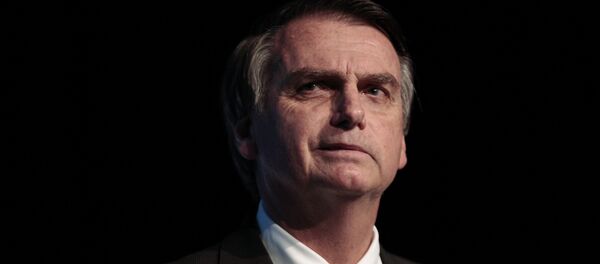 Deputado federal Jair Bolsonaro (PSL), pré-candidato à presidência do Brasil em 2018, durante evento da União da Indústria de Cana-de-Açúcar (Unica) em São Paulo - Sputnik Afrique