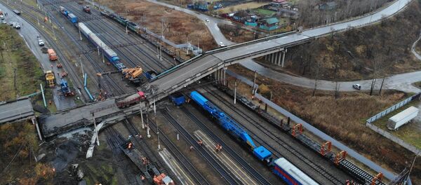 Effondrement d'un pont routier dans la région de l'Amour - Sputnik Afrique