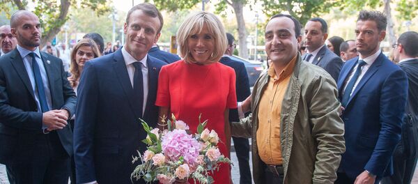 Emmanuel et Brigitte Macron en Arménie - Sputnik Afrique