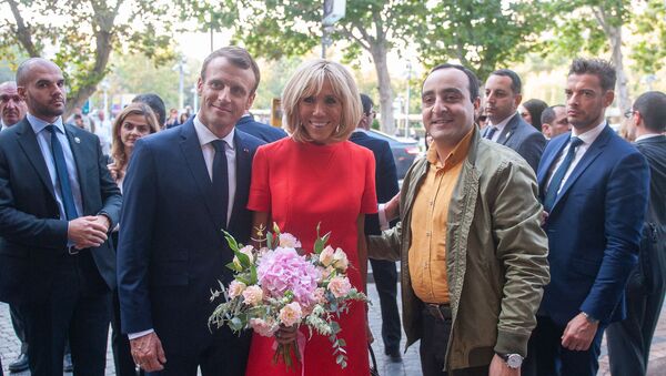 Emmanuel et Brigitte Macron en Arménie - Sputnik Afrique
