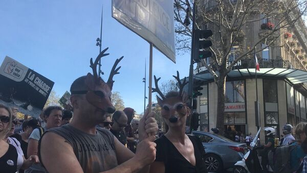 Manifestation contre la chasse à Paris - Sputnik Afrique
