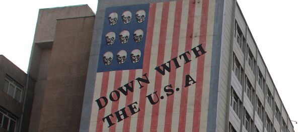 Graffiti anti-USA à Téhéran - Sputnik Afrique