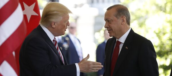 Donald Trump et Recep Tayyip Erdogan (image d'illustration) - Sputnik Afrique