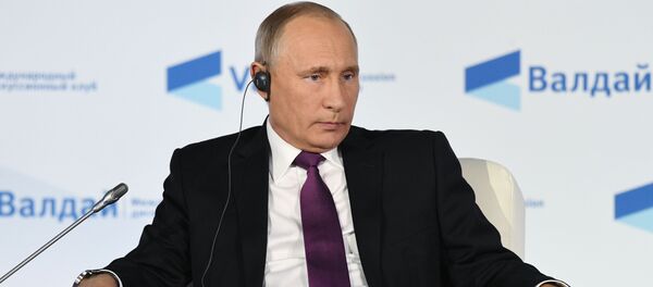 Prezydent Rosji Władimir Putin na posiedzeniu Klubu Wałdajskiego - Sputnik Afrique
