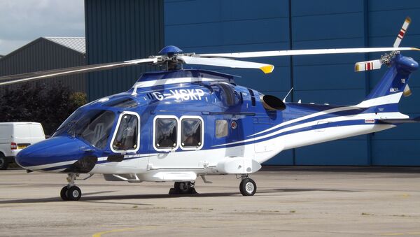 Un hélicoptère AW169 (G-VSKP) aux couleurs du Leicester City Football Club - Sputnik Afrique