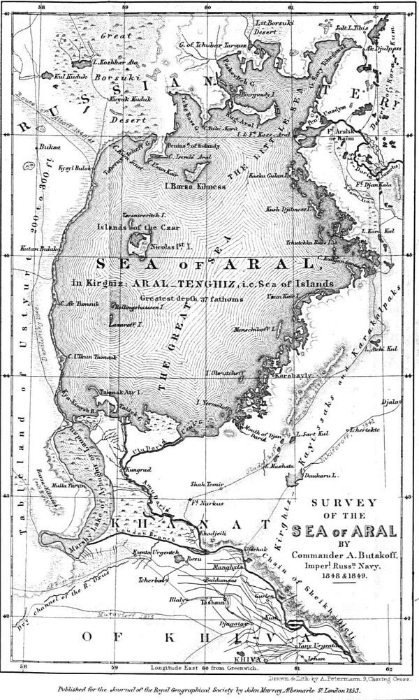 La mer d'Aral en 1853 La mer d'Aral en 1853 - Sputnik Afrique