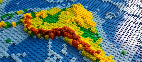 Mapa de América Latina, hecho con Lego (imagen referencial) - Sputnik Afrique