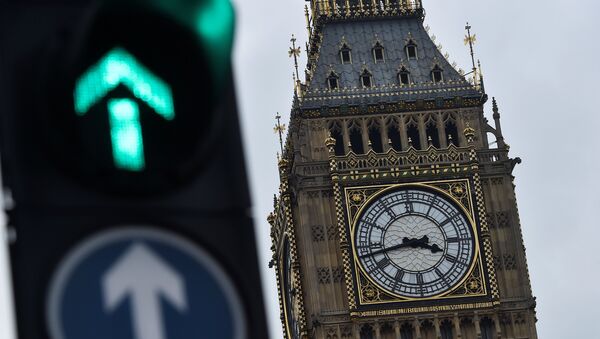 L’horloge Big Ben à Londres en Grande-Bretagne le 12 mars - Sputnik Afrique