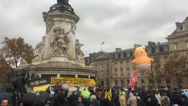 Anti-Trump protest in Paris - Sputnik Afrique