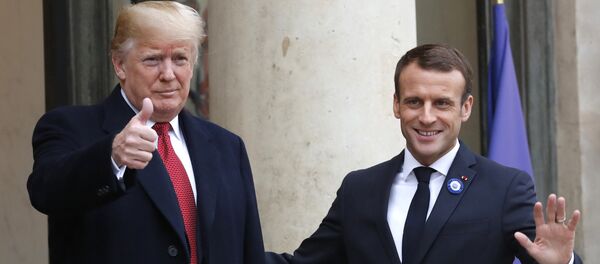 Emmanuel Macron et Donald Trump - Sputnik Afrique