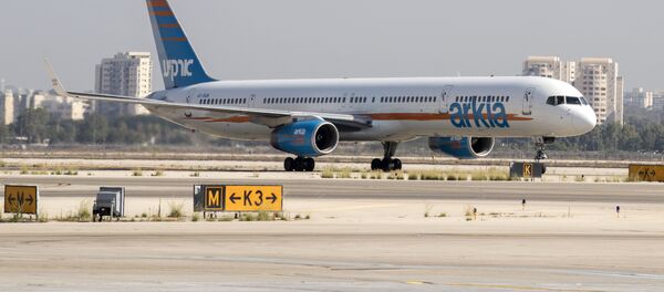 A Boeing 757-3E7 from Arkia takes off at Israel's Ben Gurion International airport on the outskirts of Tel Aviv, on July 04, 2017. - Sputnik Afrique