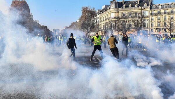 Акции протеста Желтые жилеты во Франции - Sputnik Afrique