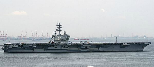 Le porte-avions américain à propulsion nucléaire USS Ronald Reagan Le porte-avions américain à propulsion nucléaire USS Ronald Reagan - Sputnik Afrique