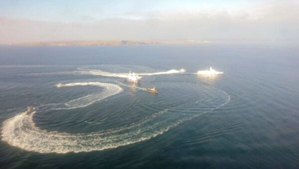 Des navires ukrainiens qui ont violé l’espace maritime russe près de la Crimée - Sputnik Afrique