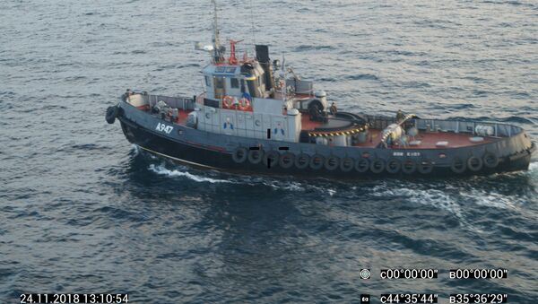 Un navire ukrainien qui a violé l’espace maritime russe près de la Crimée - Sputnik Afrique