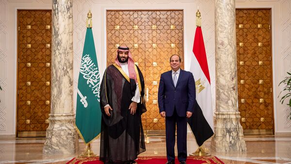 Président égyptien Abdel Fattah al-Sissi et prince héritier saoudien Mohammed ben Salmane - Sputnik Afrique