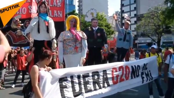 Manifestation contre le sommet du G20 à Buenos Aires - Sputnik Afrique