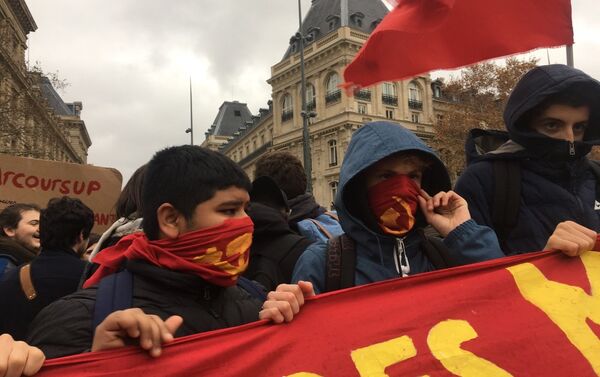 Mobilisation lycéenne à Paris contre les réformes touchant à l’enseignement - Sputnik Afrique