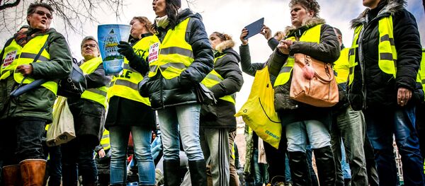 Gilets jaunes aux Pays-Bas - Sputnik Afrique