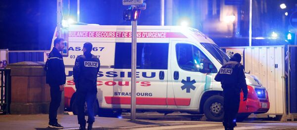 Des agents de police sur lieu de la fusillade à Strasbourg le 11 décembre - Sputnik Afrique