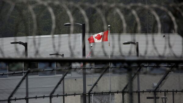 A Canadian flag flies outside of the Alouette Correctional Centre for Women, where Huawei CFO Meng Wanzhou is being held on an extradition warrant, in Maple Ridge, British Columbia, Canada December 8, 2018 - Sputnik Afrique