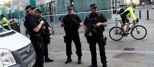Policía británica en Mánchester - Sputnik Afrique