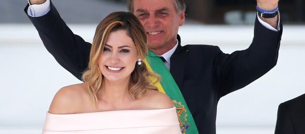 Michelle et Jair Bolsonaro à l'investiture Michelle et Jair Bolsonaro à l'investiture - Sputnik Afrique