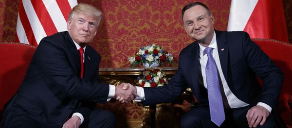 Donald Trump et Andrzej Duda - Sputnik Afrique